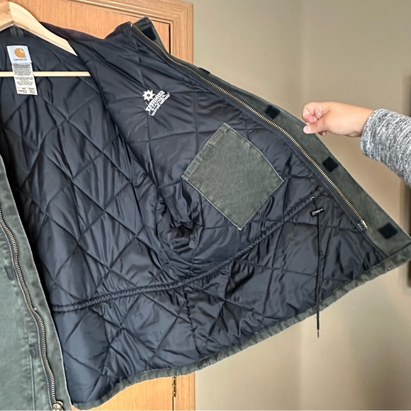 Carhartt C26 MOS Barn Jacket Canvas Quilted Arctic Coat Dark Green 3XL Reg USA - Picture 4 of 15